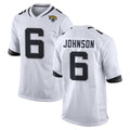 J.Jaguars #6 Antonio Johnson Player White Home Game Cooneas Stitched Jerseys