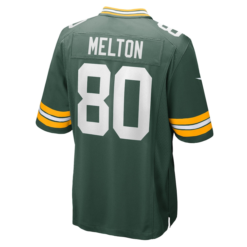 Cooneas GB.Packers #80 Bo Melton Green Home Game Player Jersey