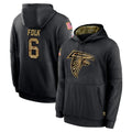A.Falcons #6 Nick Folk Player Black Salute to Service Hoodies Game Cooneas Stitched Jerseys