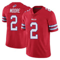B.Bills #2 DJ Moore Player Red Vapor Untouchable Limited Cooneas Stitched Jerseys
