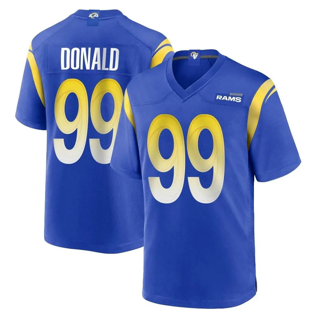 LA.Rams #99 Aaron Donald Player Royal Home Game Cooneas Stitched Jerseys