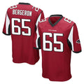 A.Falcons #65 Matthew Bergeron Player Red Color Vapor Home Game Cooneas Stitched Jerseys