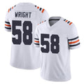C.Bears #58 Darnell Wright Player White Classic Vapor Limited Home Game Cooneas Stitched Jerseys