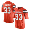 C.Browns #33 Ronnie Hickman Player Orange Home Game Cooneas Stitched Jerseys