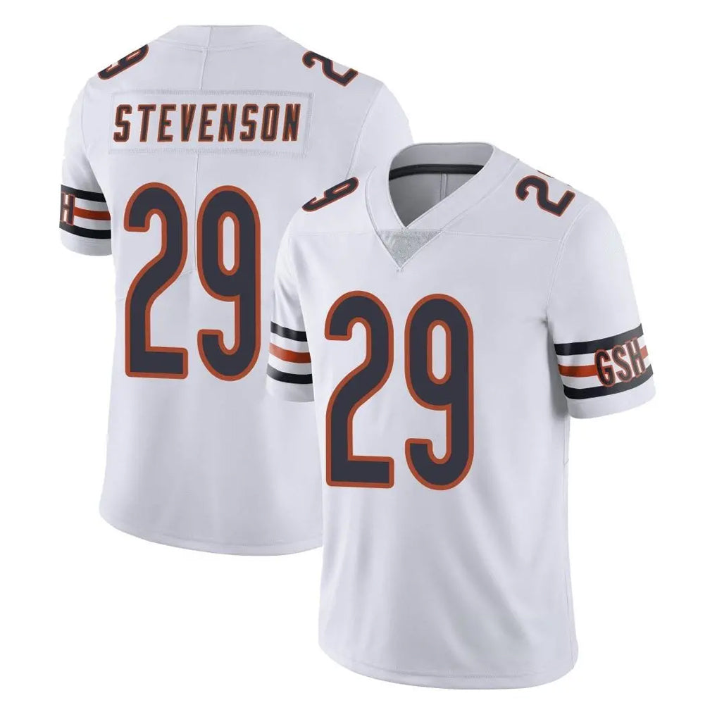 C.Bears #29 Tyrique Stevenson Player White Vapor Untouchable Limited Home Game Cooneas Stitched Jerseys