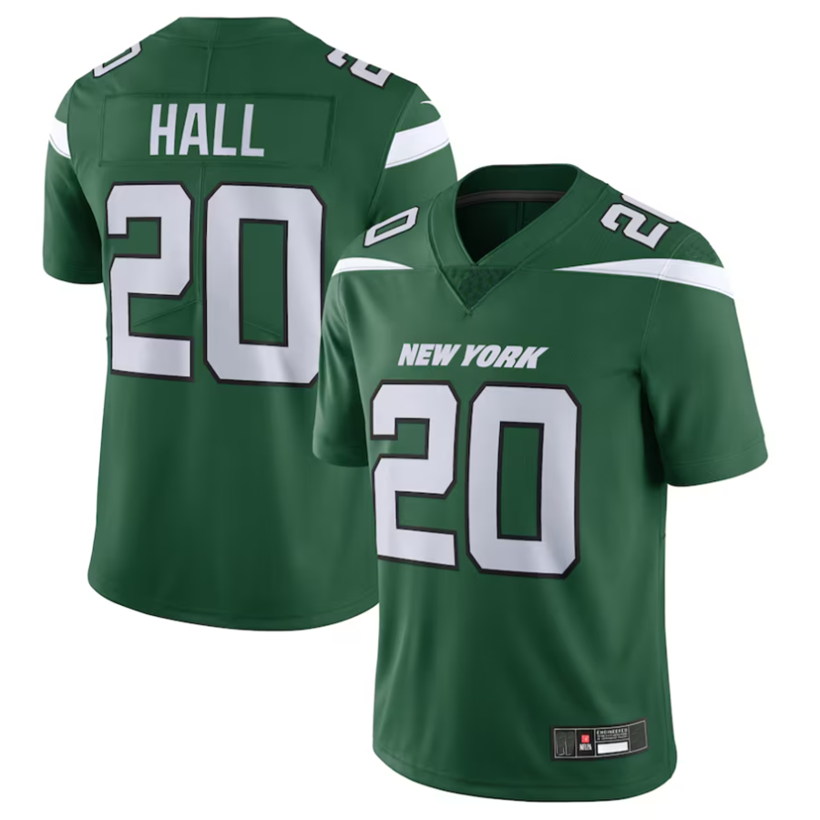 Cooneas #20 Breece Hall Player NY.Jets Gotham Green Vapor Untouchable Limited Stitched Jerseys