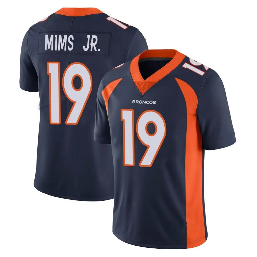 D.Broncos #19 Marvin Mims Jr. Player Navy Vapor Untouchable Limited Game Cooneas Stitched Jerseys