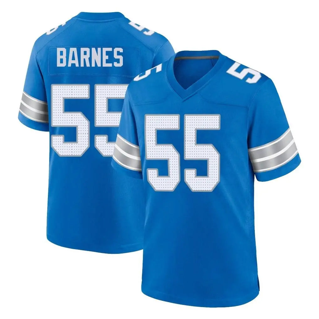 D.Lions #55 Derrick Barnes Player Blue Alternate Home Game Cooneas Stitched Jerseys
