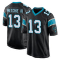 C.Panthers #13 John Metchie III Player Black Home Game Cooneas Stitched Jerseys