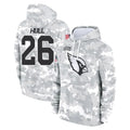 A.Cardinals #26 Evan Hull Player Arctic Camo Limited Salute to Service Pullover Hoodies Game Cooneas Stitched Jerseys