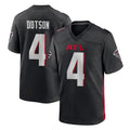 A.Falcons #4 Jahan Dotson Player Black Home Game Cooneas Stitched Jerseys