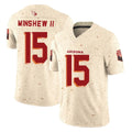 A.Cardinals #15 Gardner Minshew II Player Cream Rivalries Collection Vapor Limited Home Game Cooneas Stitched Jerseys