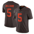 C.Browns #5 Quincy Williams Player Browns Color Rush Limited Home Game Cooneas Stitched Jerseys