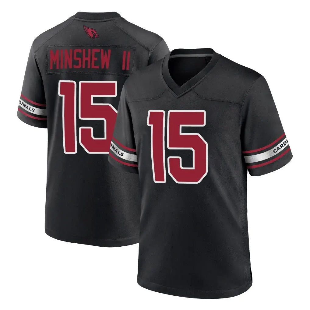 A.Cardinals #15 Gardner Minshew II Player Black Alternate Game Cooneas Stitched Jerseys