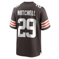Cooneas C.Browns #29 Cameron Mitchell Brown Team Game Jersey