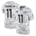 M.Dolphins #11 Dante Trader Jr. Player Arctic Camo Salute To Service Limited Game Cooneas Stitched Jerseys