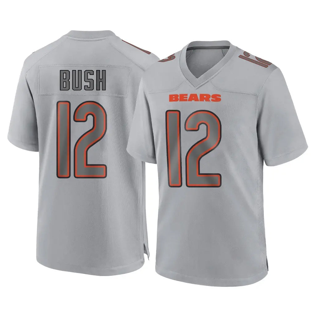 C.Bears #12 Devin Bush Player Gray Atmosphere Fashion Game Cooneas Stitched Jerseys