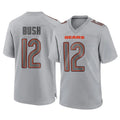 C.Bears #12 Devin Bush Player Gray Atmosphere Fashion Game Cooneas Stitched Jerseys