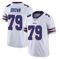 B.Bills #79 Spencer Brown Player White Vapor Untouchable Limited Cooneas Stitched Jerseys