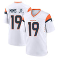 D.Broncos #19 Marvin Mims Jr. Player White Home Game Cooneas Stitched Jerseys