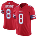 B.Bills #8 Terrel Bernard Player Red Vapor Untouchable Limited Cooneas Stitched Jerseys