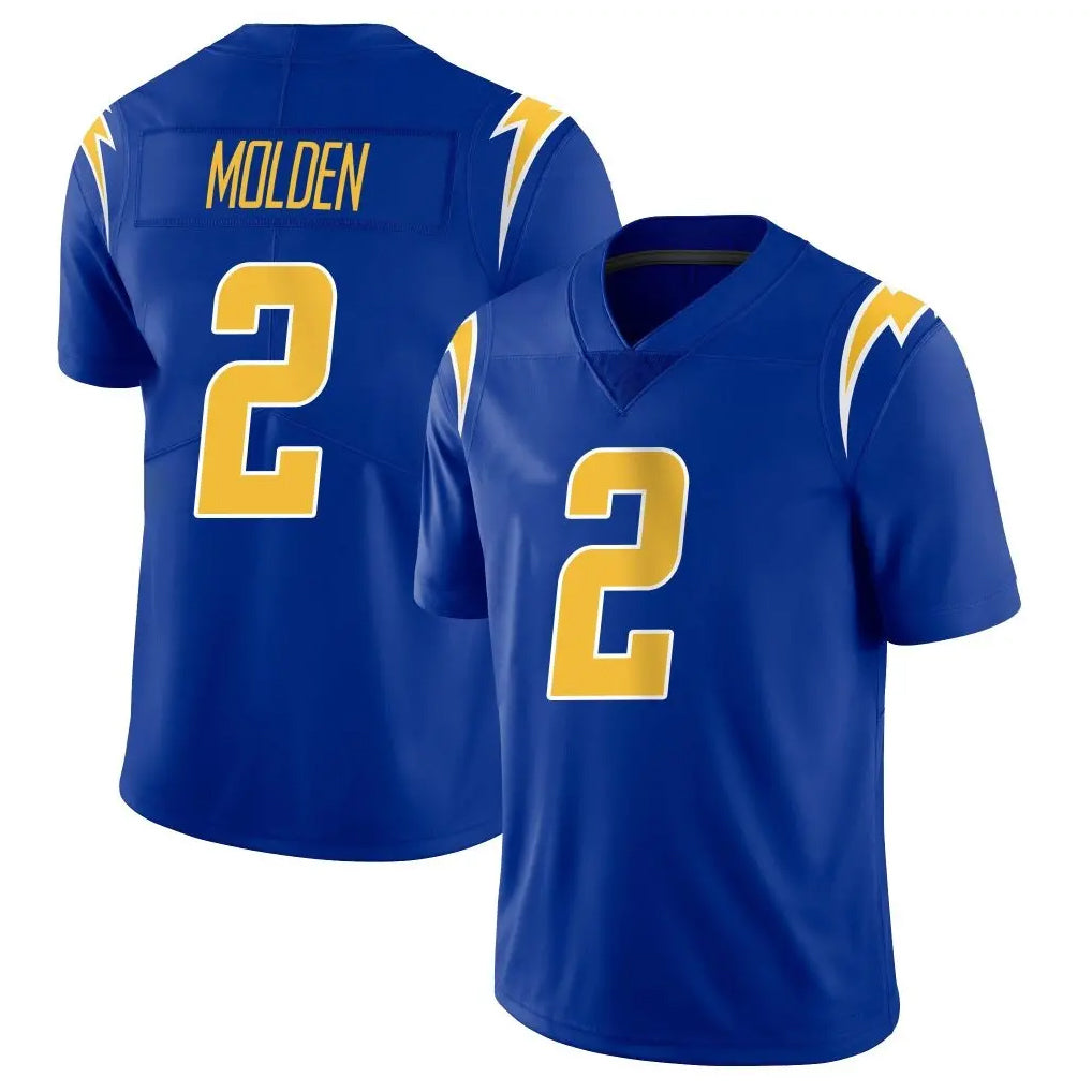 LA.Chargers #2 Elijah Molden Player Royal Limited Vapor Home Game Stitched Jerseys
