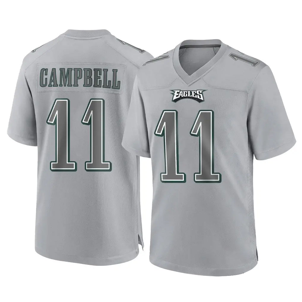 P.Eagles #11 Jihaad Campbell Player Gray Atmosphere Fashion Home Game Cooneas Stitched Jerseys
