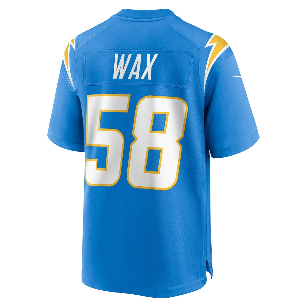 Cooneas LA.Chargers #58 Marlowe Wax Powder Blue Team Game Jersey