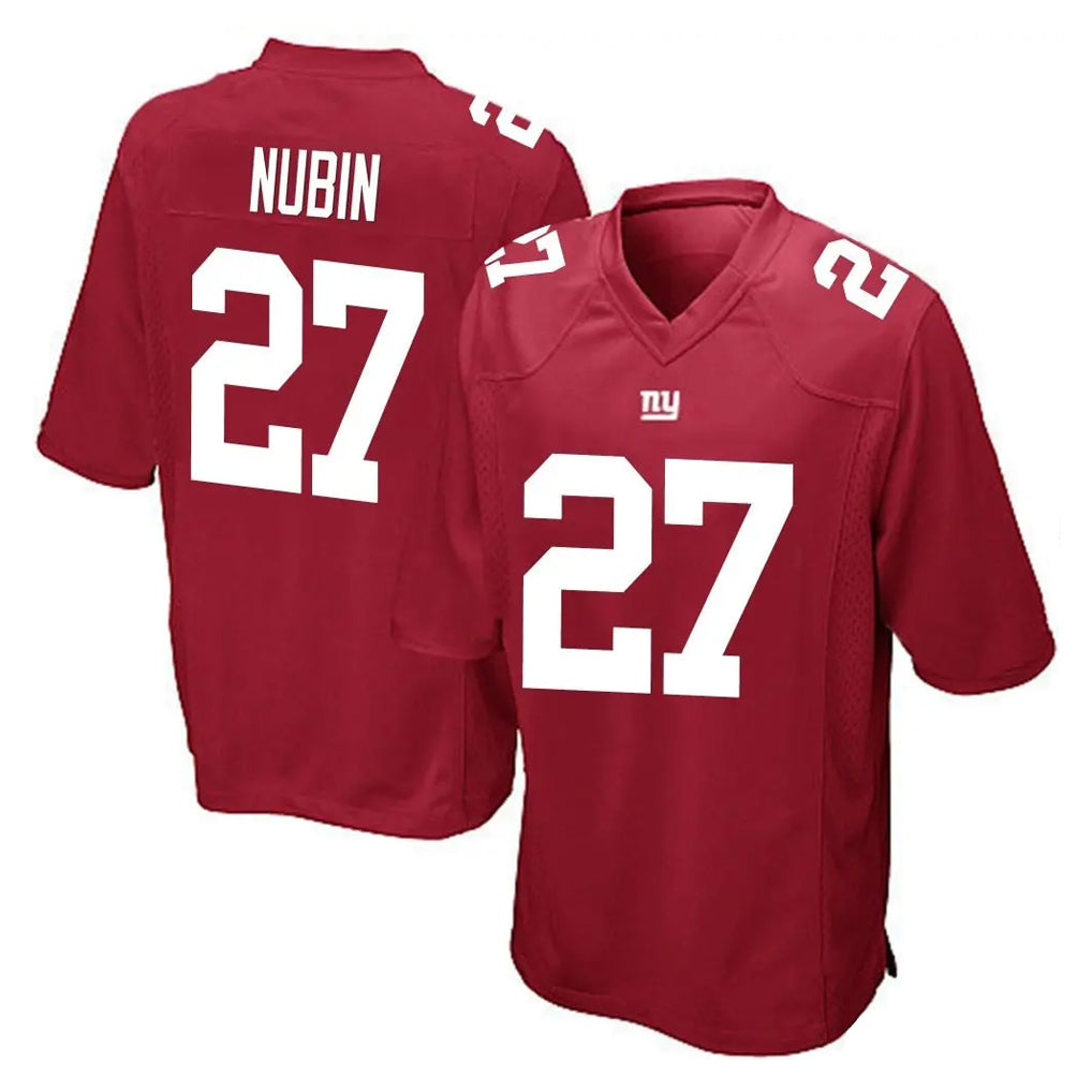 NY.Giants #27 Tyler Nubin Player Red Home Game Cooneas Stitched Jerseys