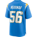 Cooneas LA.Chargers #56 Shawne Merriman Powder Blue Game Retired Player Jersey