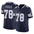D.Cowboys #78 Terence Steele Player Navy Limited Vapor F.U.S.E. Home Game Cooneas Stitched Jerseys