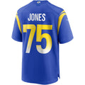 Cooneas LA.Rams #75 Deacon Jones Royal Game Retired Player Jersey