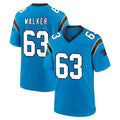 C.Panthers #63 Rasheed Walker Player Blue Home Game Cooneas Stitched Jerseys