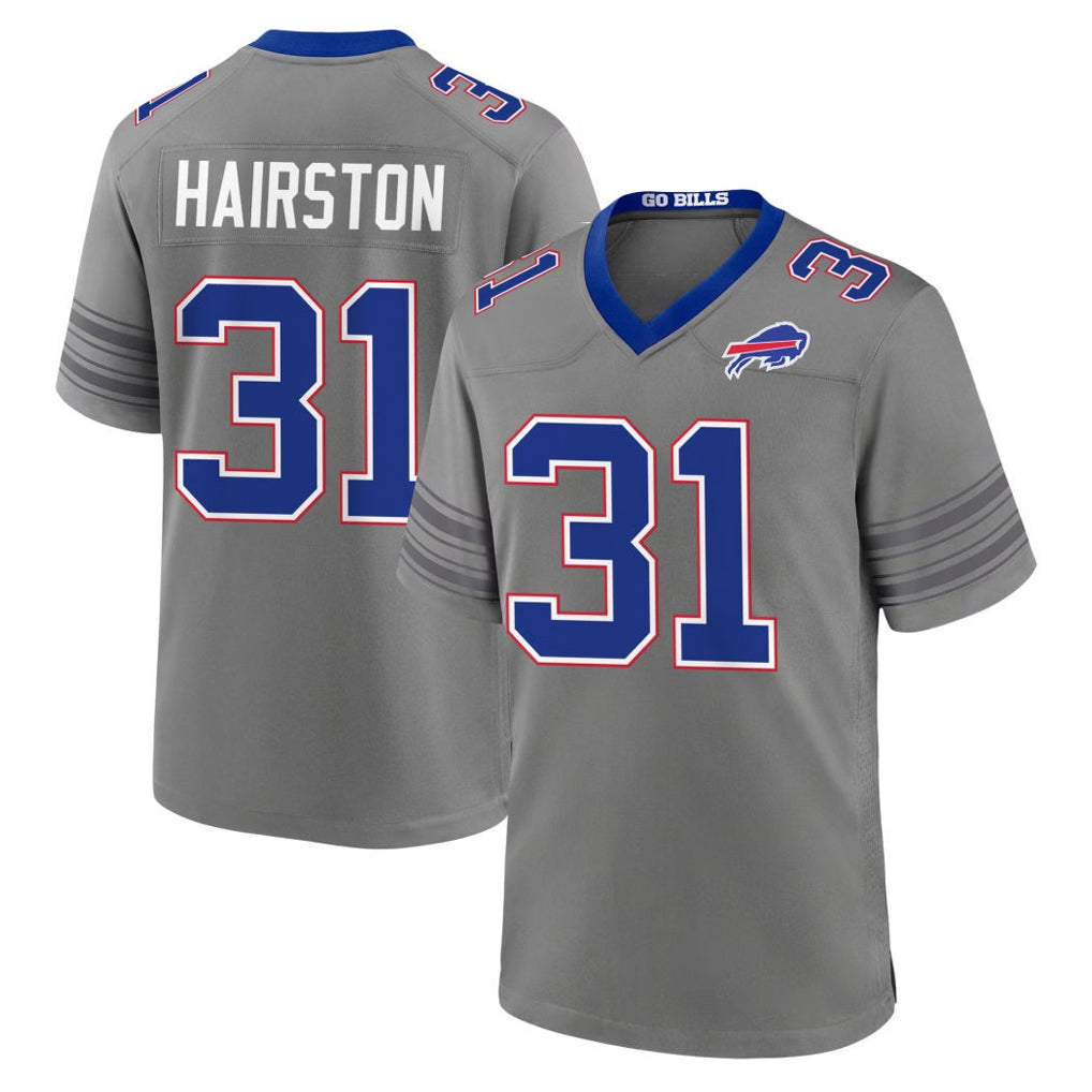 B.Bills #31 Maxwell Hairston Player Gray Nickel City Home Game Cooneas Stitched Jerseys
