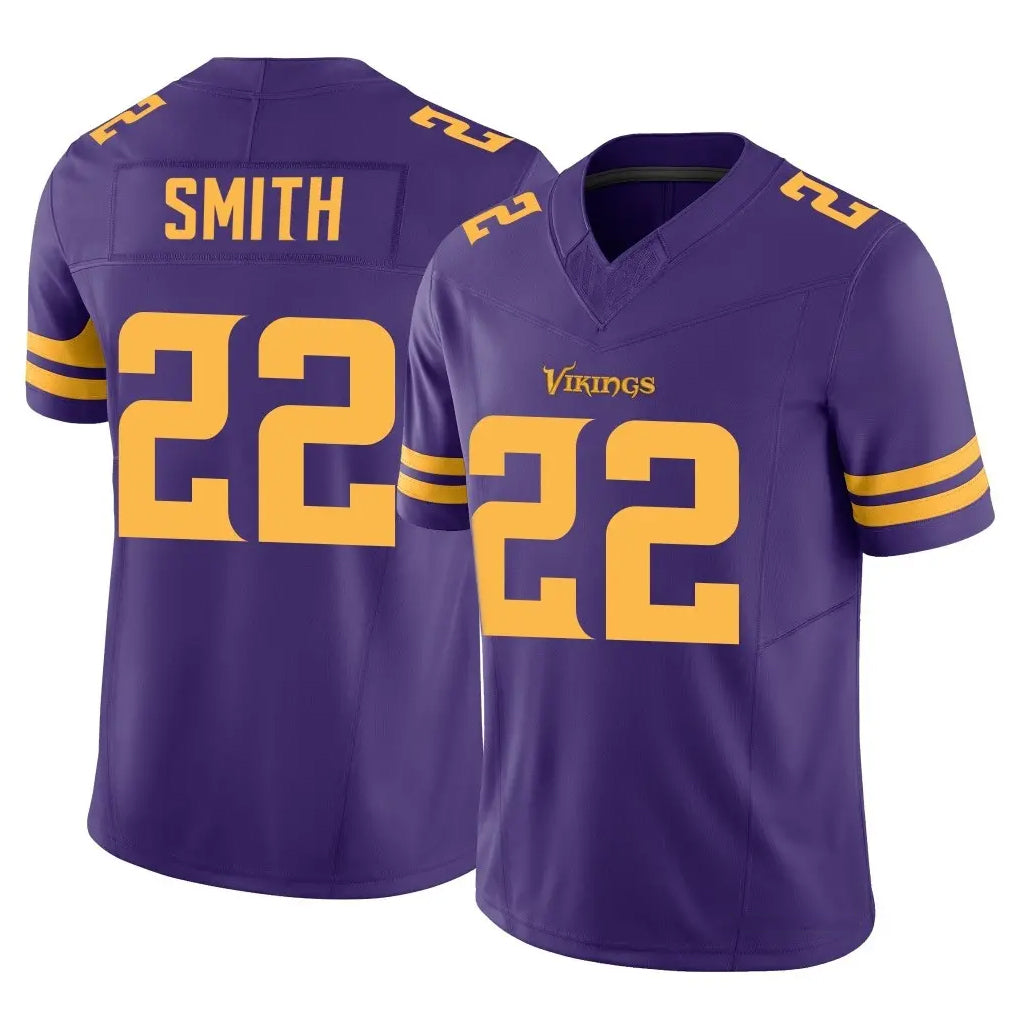 MN.Vikings #22 Harrison Smith Player Purple Limited Alternate Vapor F.U.S.E. Home Game Cooneas Stitched Jerseys