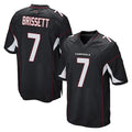 A.Cardinals #7 Jacoby Brissett Player Black Home Game Cooneas Stitched Jerseys