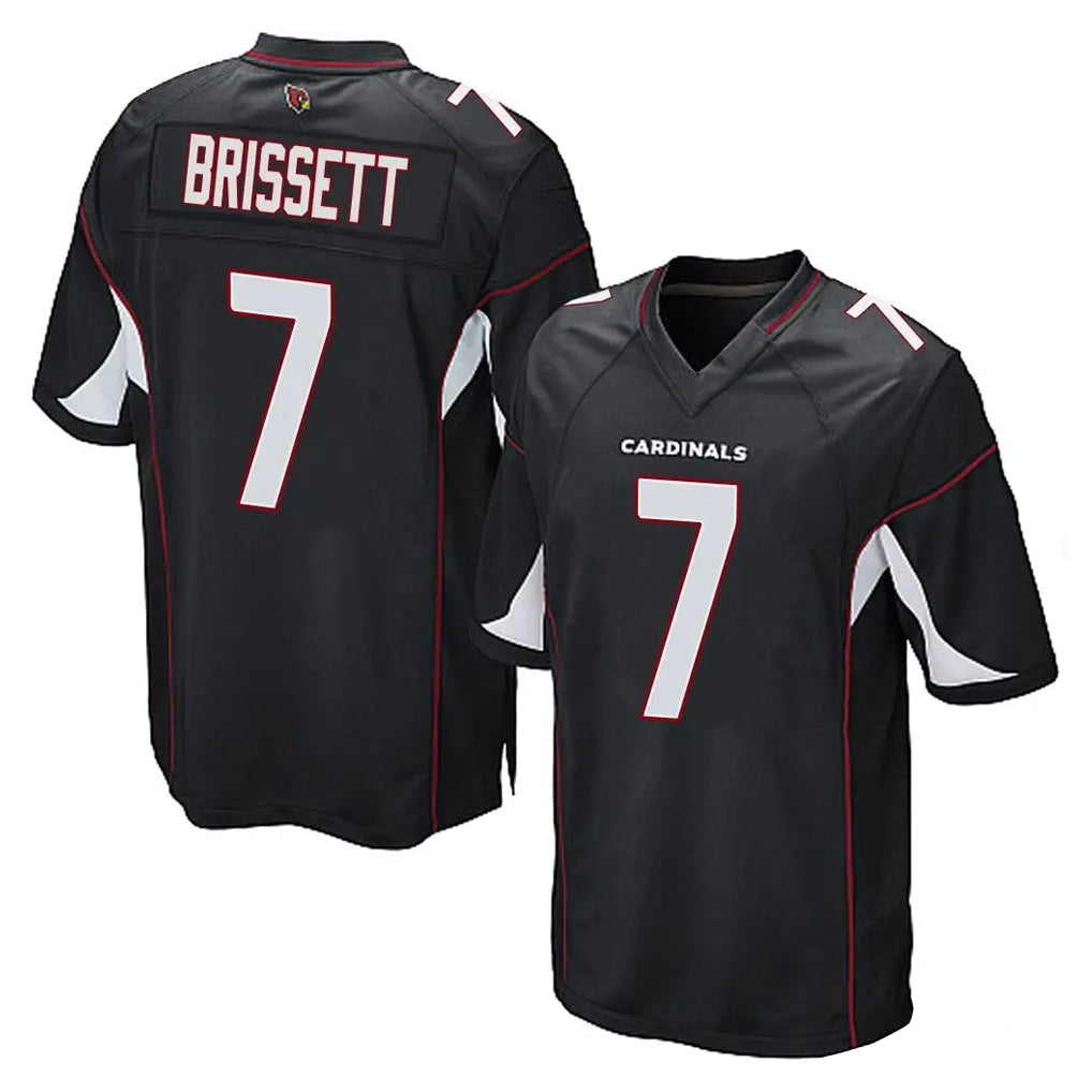 A.Cardinals #7 Jacoby Brissett Player Black Home Game Cooneas Stitched Jerseys