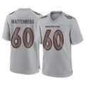 D.Broncos #60 Luke Wattenberg Player Gray Atmosphere Fashion Limited Game Cooneas Stitched Jerseys