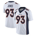 D.Broncos #93 D.J. Jones Player White Vapor Untouchable Limited Home Game Cooneas Stitched Jerseys