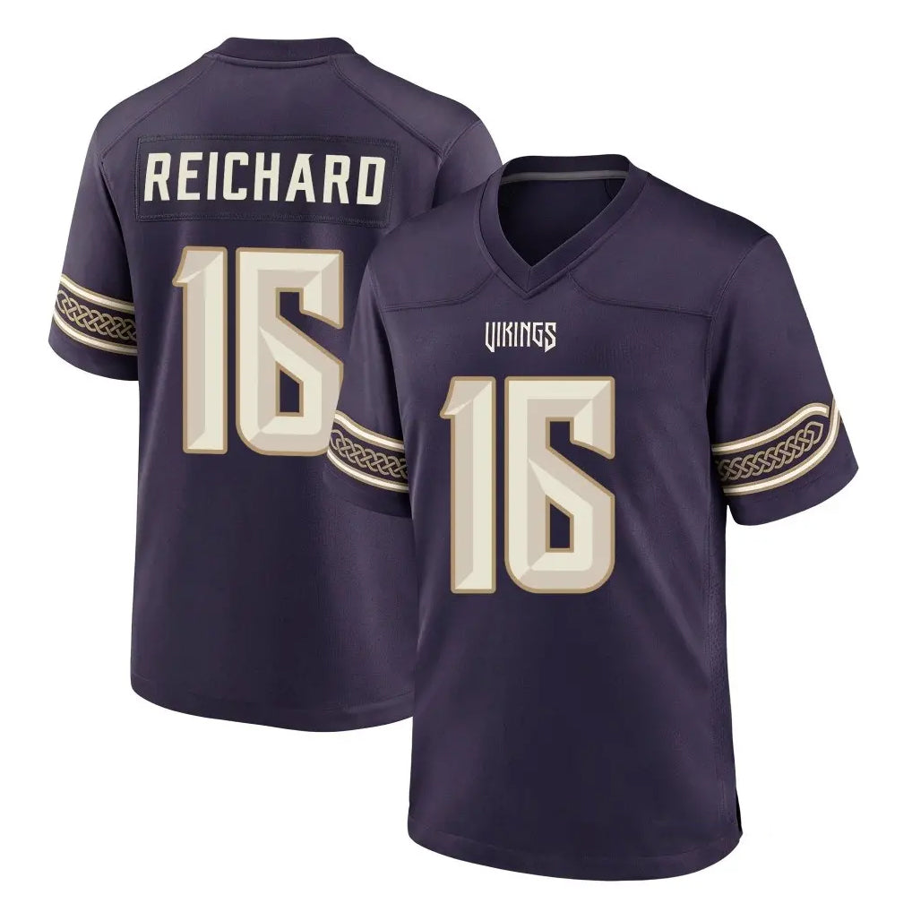 MN.Vikings #16 Will Reichard Player Purple 2026 Rivalries Collection Home Game Cooneas Stitched Jerseys