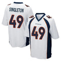 D.Broncos #49 Alex Singleton Player White Game Cooneas Stitched Jerseys