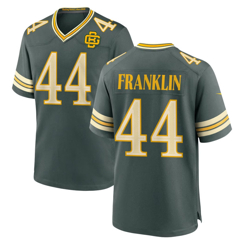 GB.Packers #44 Zaire Franklin Player Green 2026 Rivalries Collection Home Game Cooneas Stitched Jerseys
