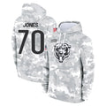 C.Bears #70 Braxton Jones Player Arctic Camo Salute to Service Pullover Hoodies Limited Cooneas Stitched Jerseys