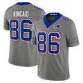 B.Bills #86 Dalton Kincaid Player Gray Limited Nickel City Home Game Cooneas Stitched Jerseys