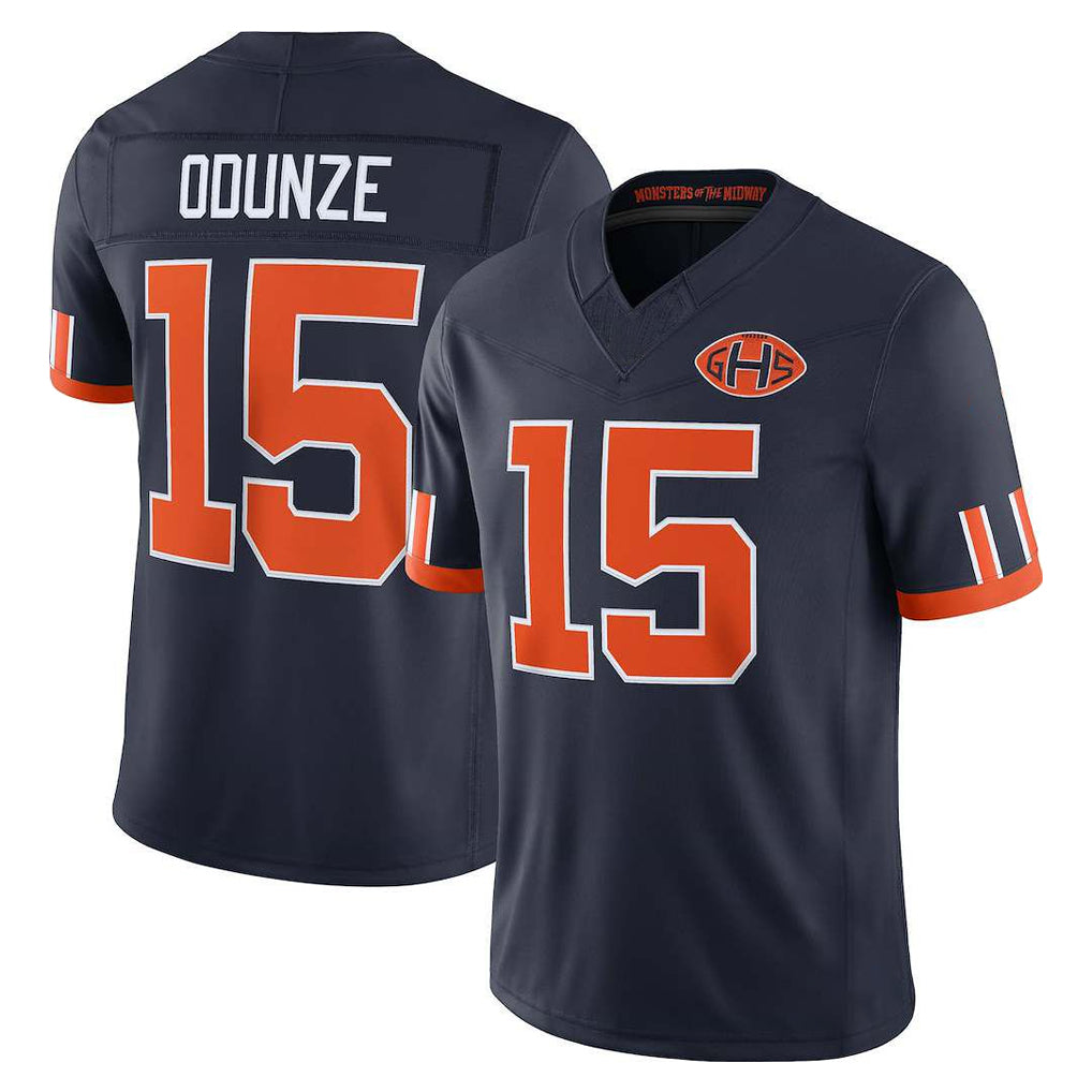 C.Bears #15 Rome Odunze Player Navy Limited 2026 Rivalries Collection Home Game Cooneas Stitched Jerseys