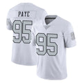 LV.Raiders #95 Kwity Paye Player White Limited Color Rush Home Game Stitched Jerseys