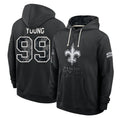 NO.Saints #99 Chase Young Player 2026 Black Logo Pullover Hoodies Limited Game Cooneas Stitched Jerseys