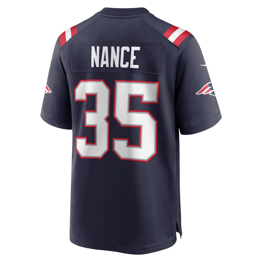 Cooneas NE.Patriots #35 Jim Nance Navy Retired Player Jersey