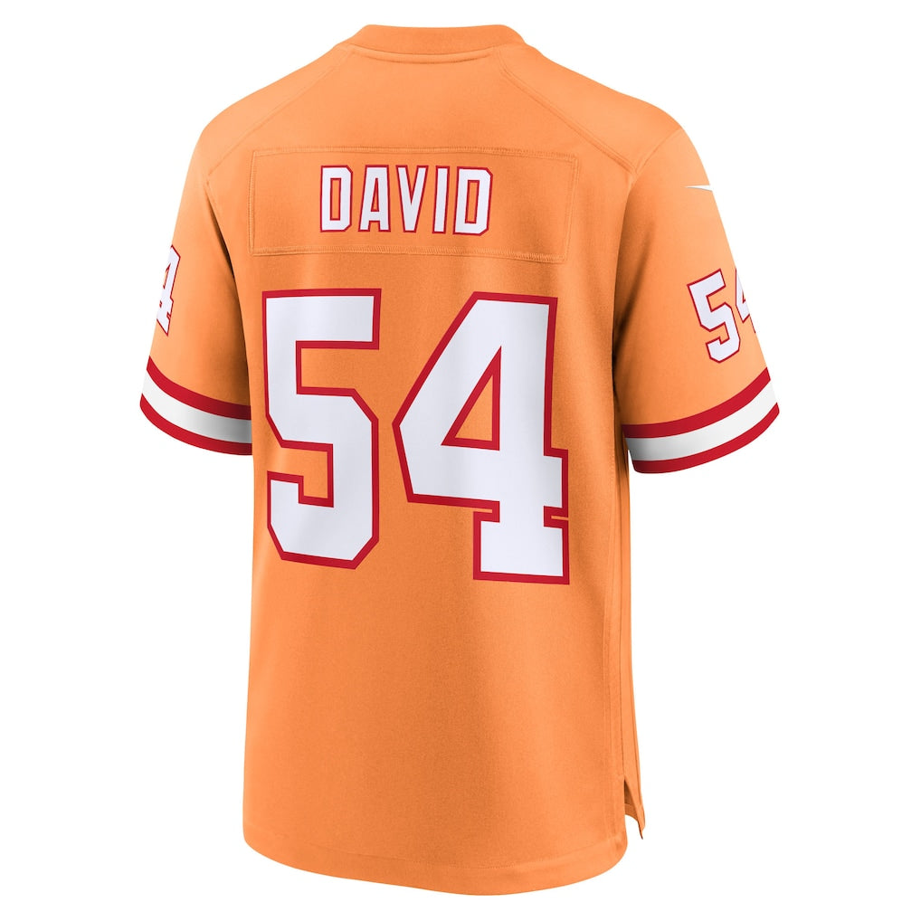 Cooneas TB.Buccaneers #54 Lavonte David Creamsicle 50th Season Game Jersey