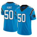 C.Panthers #50 Robert Hunt Player Blue Vapor F.U.S.E. Limited Home Game Cooneas Stitched Jerseys